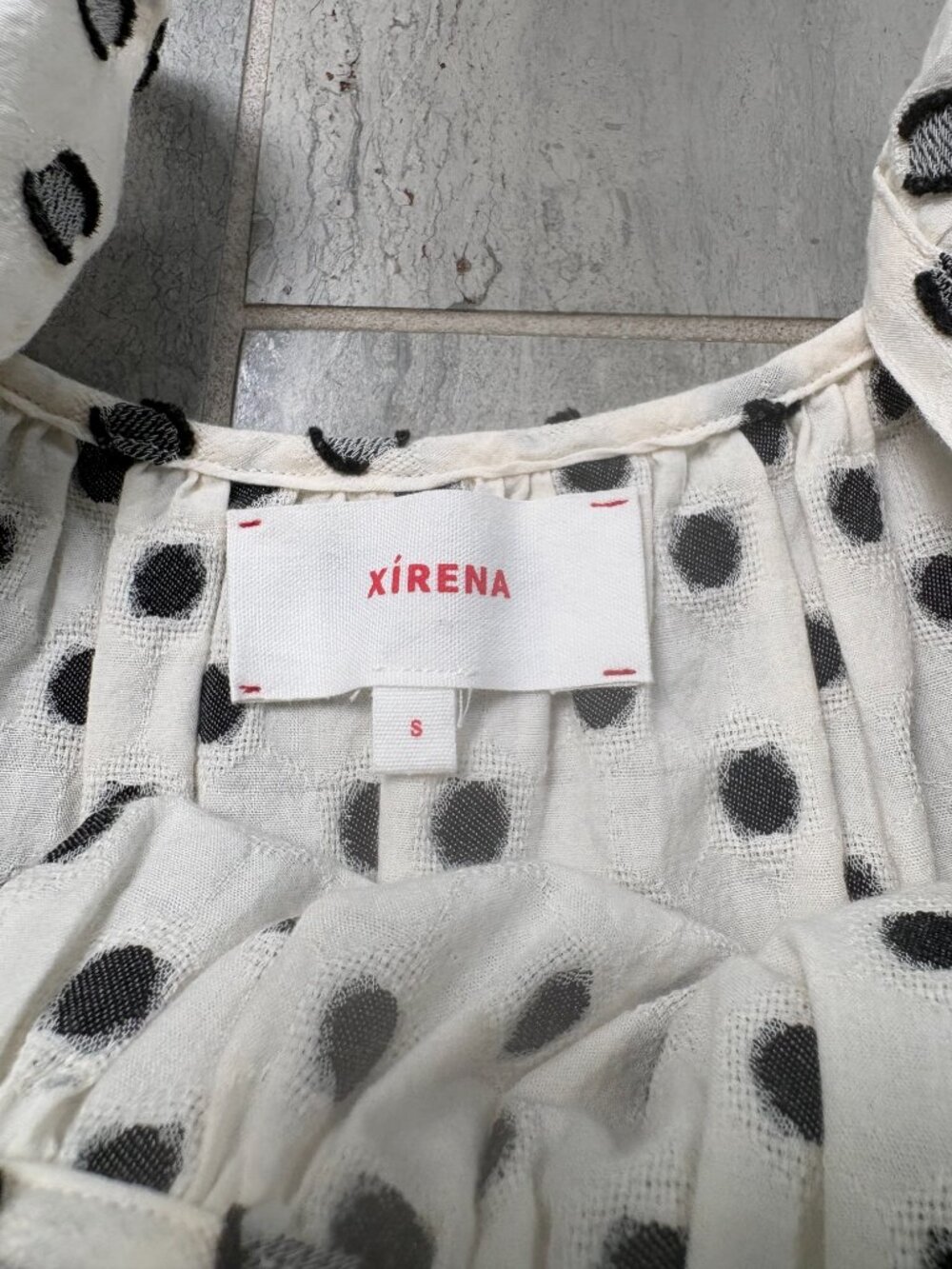 XIRENA Rue Ruffle Straps Tank Top Ivory Size Small - Picture 4 of 11